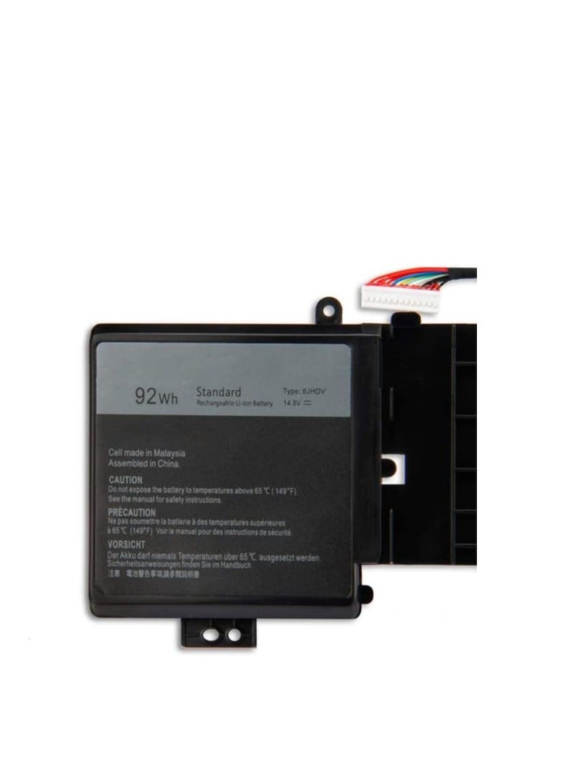 Terabyte بطارية لابتوب 6JHDV لديل ألين وير 17 R2 17 R3 ALW17ED-1728 2728 3728 3828 4718 4738 AW17R3-3758SLV 7092SLV 4175SLV 8342SLV 167555SLV SLV V 6J. HC; V 6Y 5046J YKWXX 14.8V 92Wh - Image 4