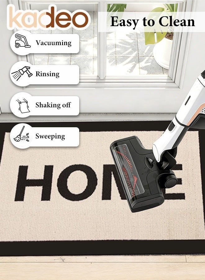 kadeo Welcome Mat, Outdoor Indoor, All-Weather Waterproof Front Door Mat,  Outside Entrance, Non-Slip Low Profile Porch Patio Doormat, Heavy Duty Non-Slip Outside Door Mat for Garage Patio Proch Entryway Indoor 60*90CM - Image 3