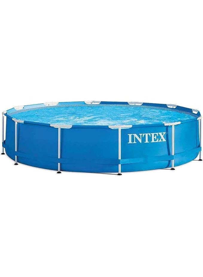 INTEX مجموعة بركة دائرية بإطار معدني من إنتكس 2.44م × 51سم 28205 - Image 1