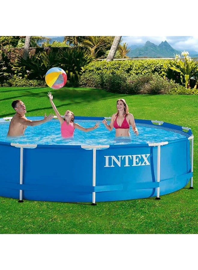 INTEX مجموعة بركة دائرية بإطار معدني من إنتكس 2.44م × 51سم 28205 - Image 3