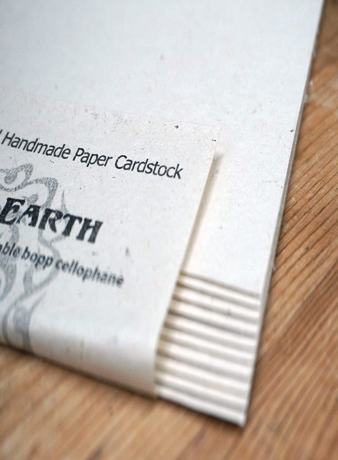 Of The Earth 10 Seed Embedded Recycled Lotka Cardstock Handmade Paper - Image 3