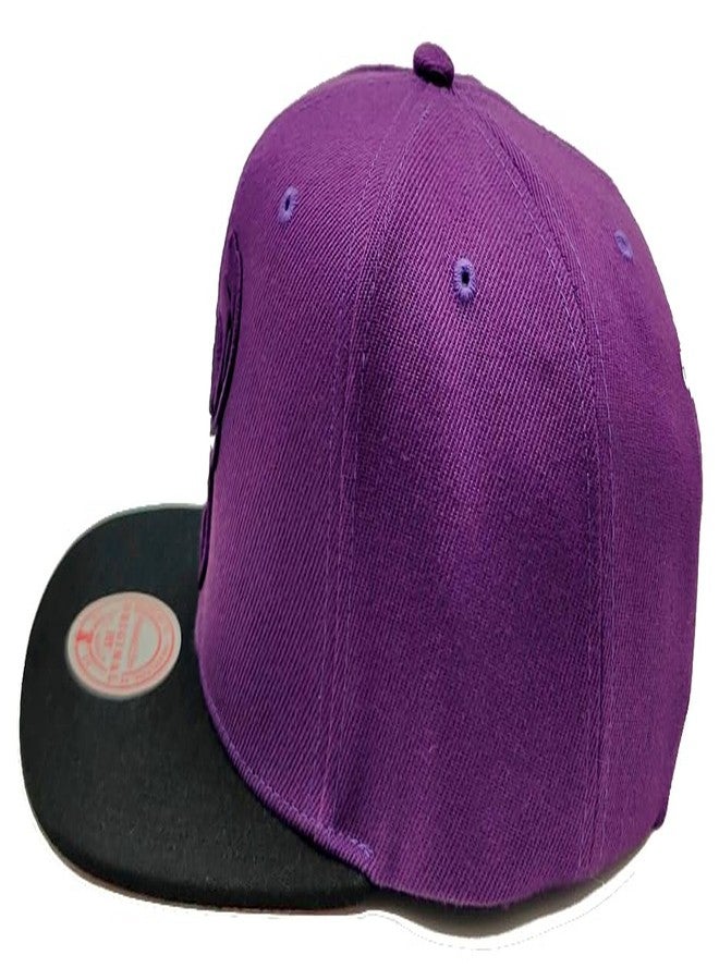 Mitchell & Ness Milwaukee Bucks New Pink Paisley UV Purple Black Snapback Hat Cap - Image 5