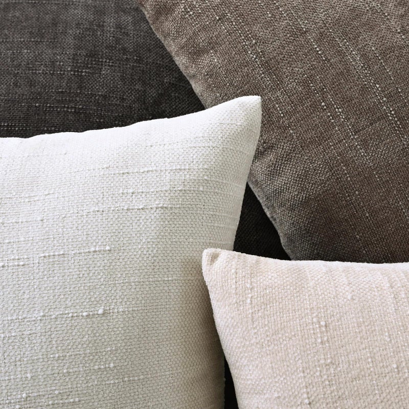 Cozoomy Set of 4 Soft Textured Decorative Throw Pillow Covers 18x18 Inch Cozy Farmhouse Cushion Cover Square Accent Pillow Cases for Bed Couch Sofa Living Room, Neutral - Image 5