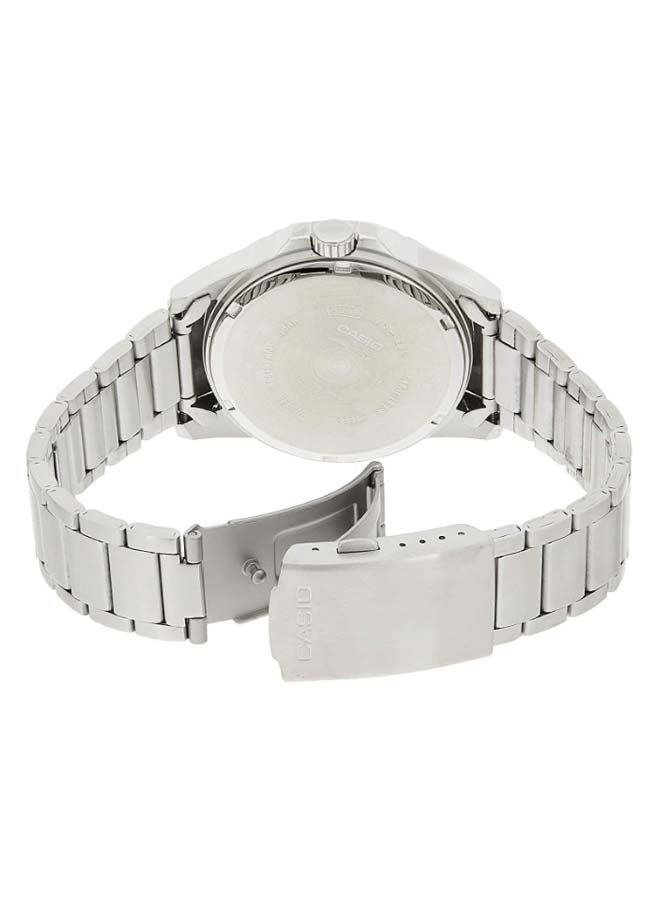 CASIO Men Stainless Steel Fashion Quartz Analog Watch MTP-1290D-7AVDF - 50 mm - Silver - Image 3
