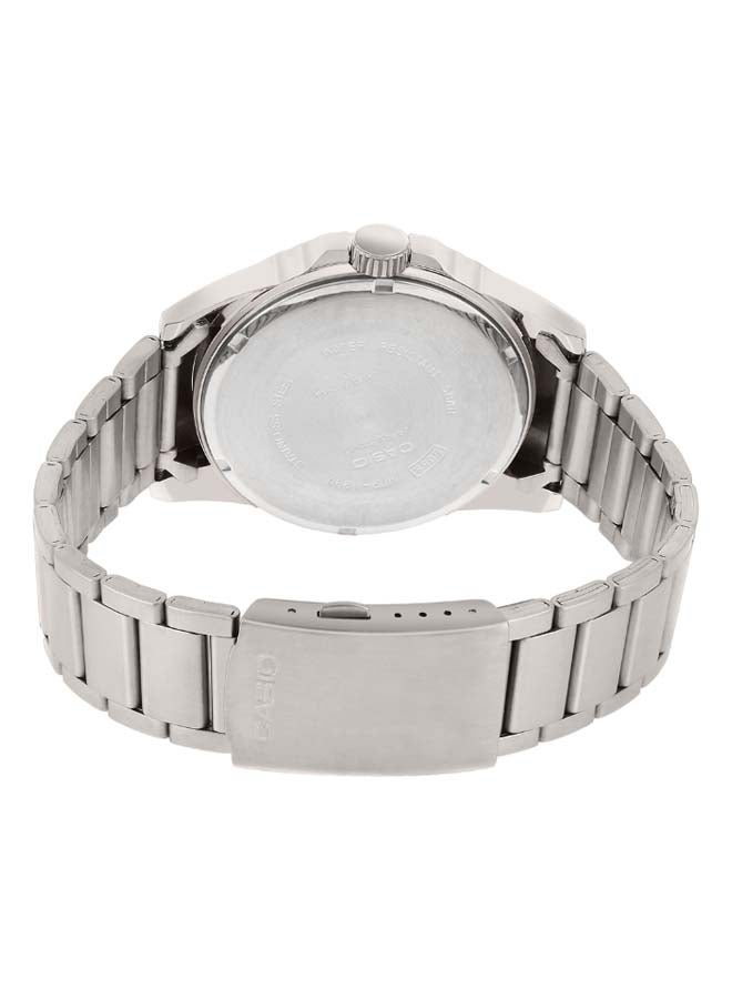 CASIO Men Stainless Steel Fashion Quartz Analog Watch MTP-1290D-7AVDF - 50 mm - Silver - Image 2