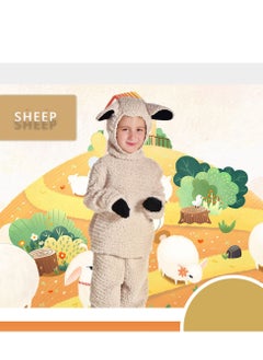 Al Aoyama Kids' Sheep Stage Performance Costume, Animal Role-Play Cosplay, Primary Outfit Photography Costume  - Image 4