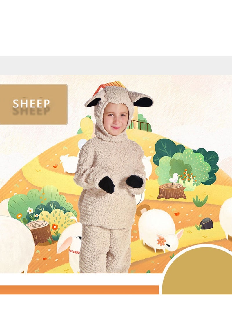 Al Aoyama Kids' Sheep Stage Performance Costume, Animal Role-Play Cosplay, Primary Outfit Photography Costume  - Image 4