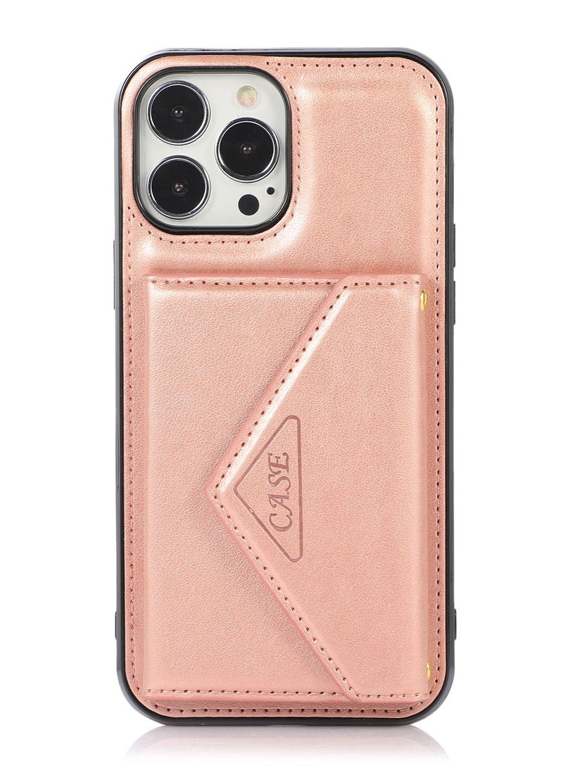 Suteni Back Cover Leather Hidden Card Slots Phone Case for iPhone - Image 1