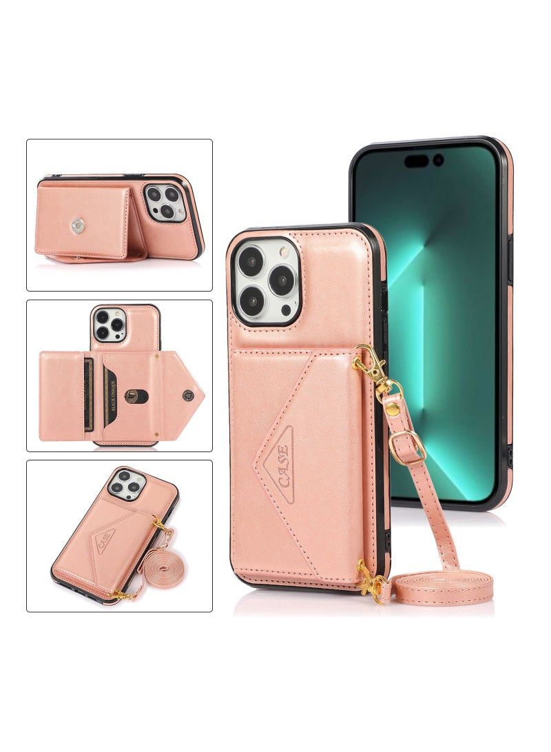 Suteni Back Cover Leather Hidden Card Slots Phone Case for iPhone - Image 3