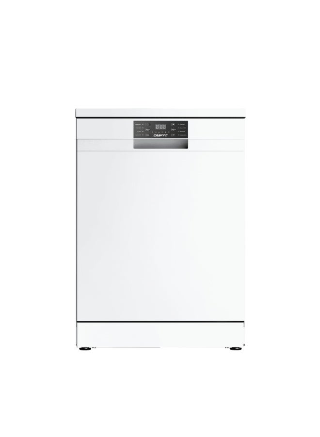 Crafft Dish Washer, 8 Progams, 15Place Settings, Power Wash 45°c, 3 Racks, Push Button - Image 1