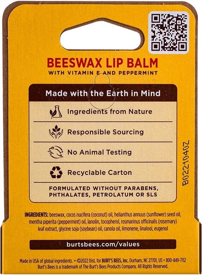 Burt's Bees بلسم الشفاه، شمع العسل - Image 3