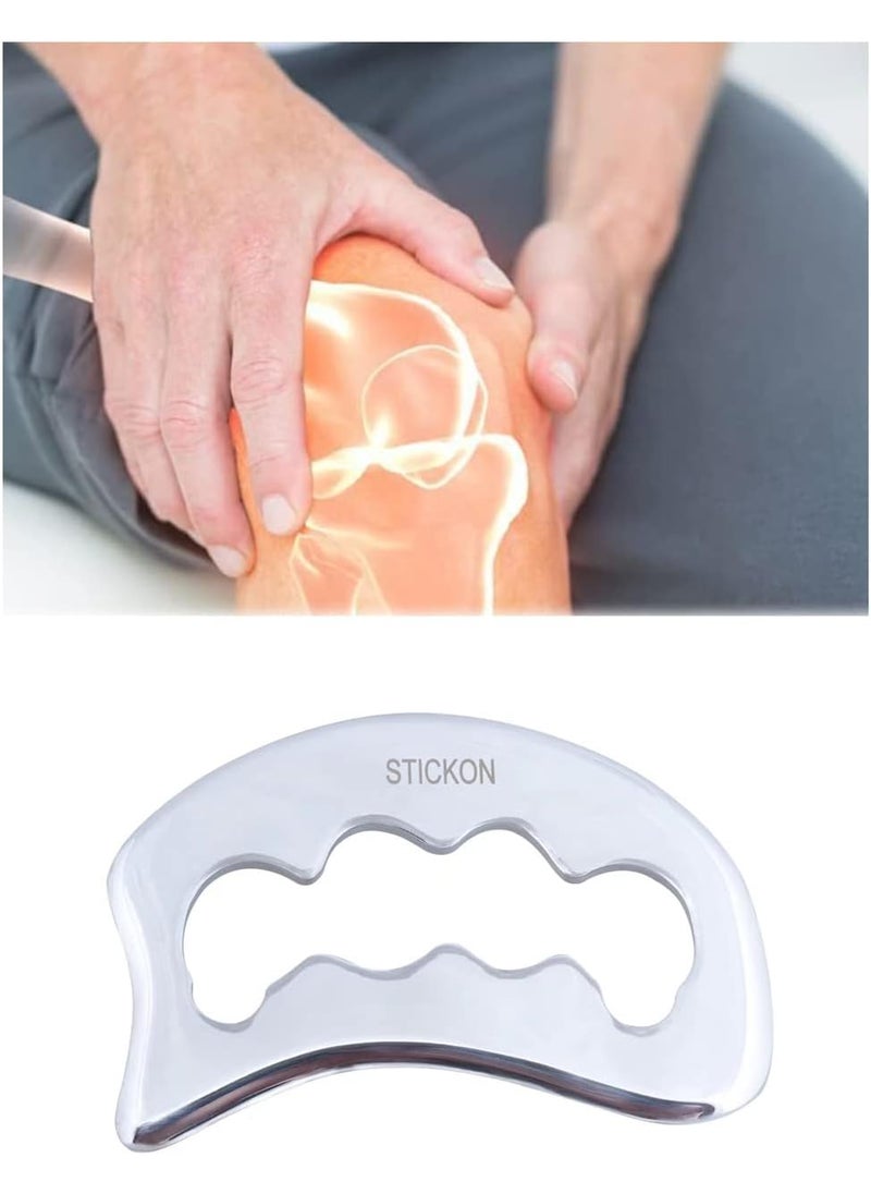 STICKON STICKON Gua Sha Massage Tool Stainless Steel Gua Sha Scraping Massage Tools IASTM Tools Great Soft Tissue Mobilization ToolSTICKON33  - Image 5
