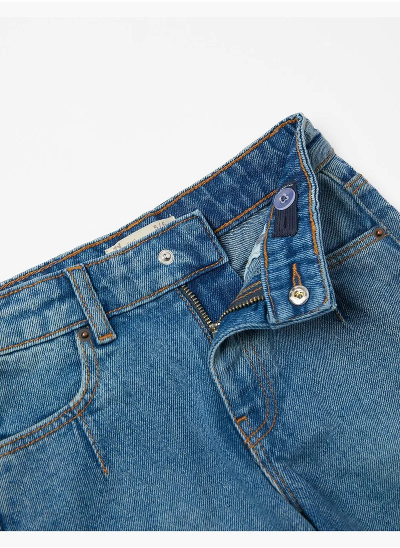 Zippy Zippy Blue Cotton Denim Shorts