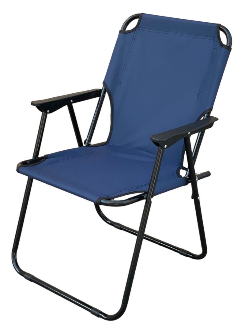 ZESTU Portable Foldable Picnic Chair with Armrests – Lightweight and Durable Outdoor Camping Chair for Beach, Hiking, Tailgating, Backyard, and Outdoor Activities - Image 2