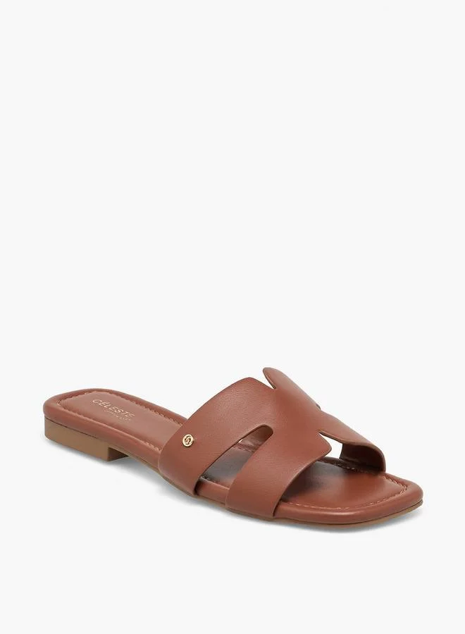 سيليست Women Cutout Slide Sandals