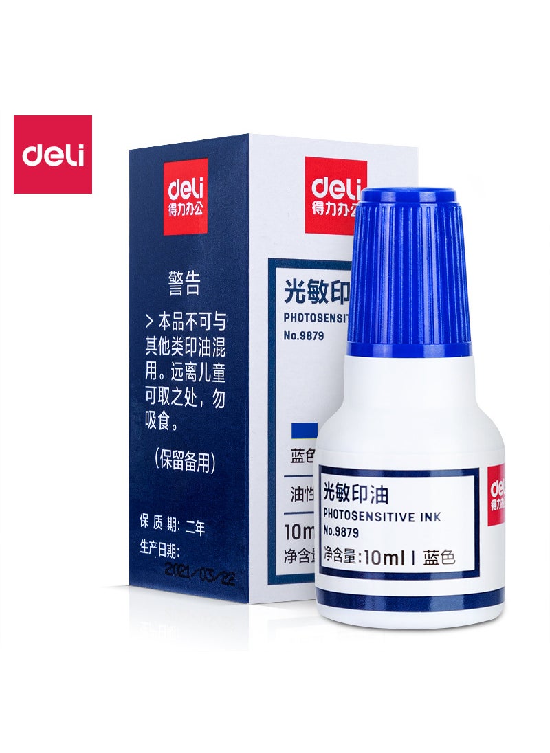 1 x 5 pcs 9879 Photosensitive Seal Oil 10ml Office Supplies Red Quick Dissolving Stamp Pad Seal Engraving Office Equipment Blue - pzsku/Z92210D038EBE54B48CD2Z/45/_/1741690096/458064d4-4277-4327-b657-e8e339a1c942