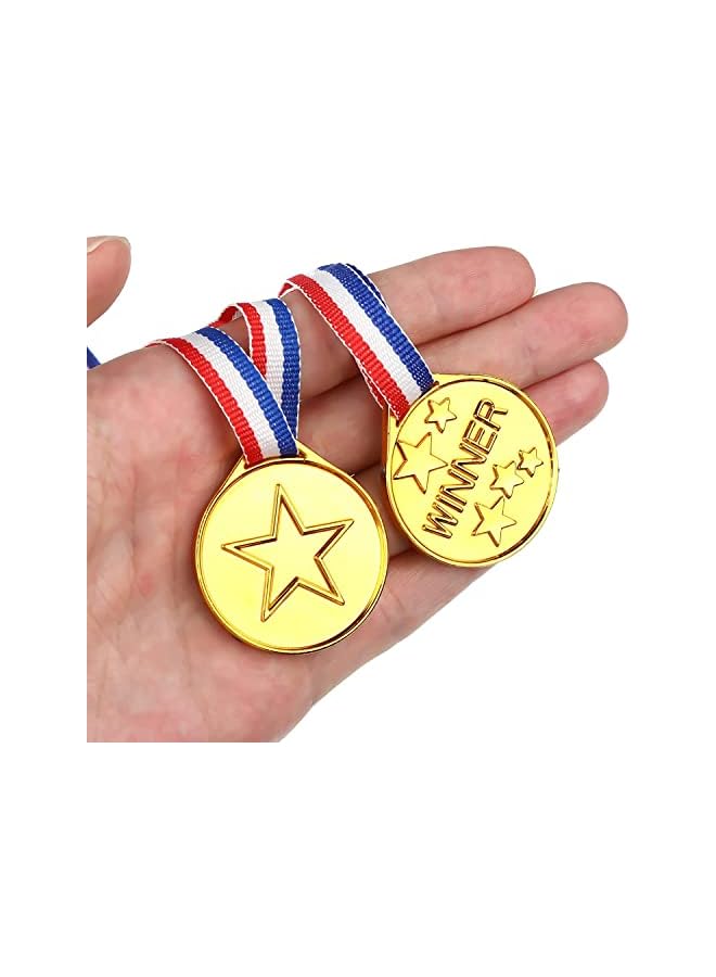 promass 30 Pcs Gold Winners Medals with Award Medals for Kids Students Gymnastic Prizes Awards Sports Day Competitions Talent Show Spelling Bees Party - Image 5