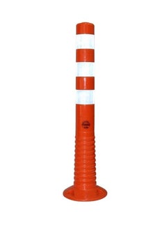 RACO RACO Traffic Safety 75CM Delineator Post Reflective Flexible Guide Post Red Impact Resistant Channelizer Post Unbreakable Spring Post 