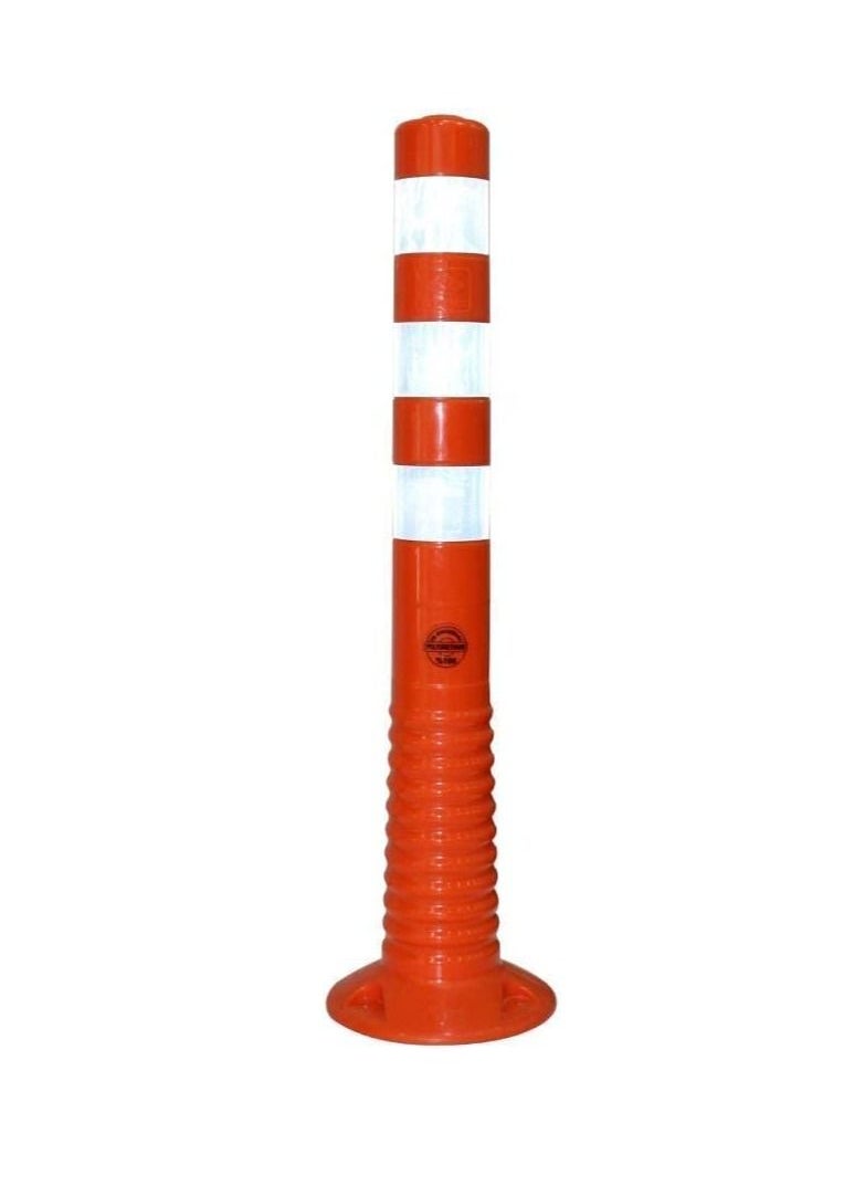 RACO RACO Traffic Safety 75CM Delineator Post Reflective Flexible Guide Post Red Impact Resistant Channelizer Post Unbreakable Spring Post 