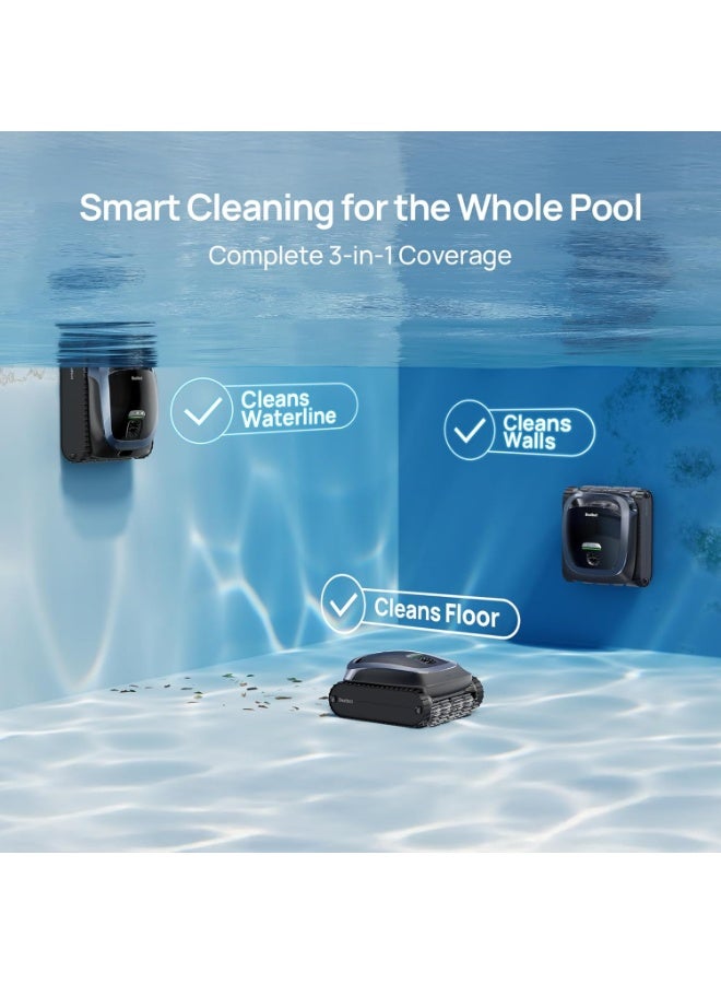 Beatbot (2025 Upgrade) Beatbot AquaSense 2 Cordless Robotic Pool Vacuum Cleaner, Smart Surface Parking, Double-Pass Waterline Scrubbing, Cleans Floor, Walls and Waterline - Sky Blue - Image 5