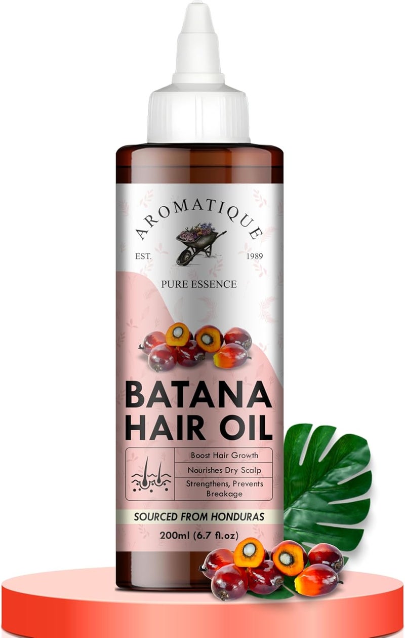 AROMATIQUE Batana Oil Enriched with Rosemary, Argan, Onion, Castor Oil & More - Batana Oil for Hair Growth - Nourishes Hair & Adds Shine - Batana Oil (200 ml) - Image 1