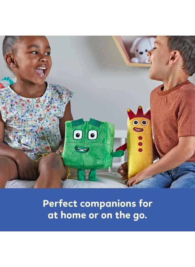 Learning Resources Numberblocks Three And Four Playful Pals 2-Piece Set, Multi-Color Plush for Age 1.5 years - Image 2