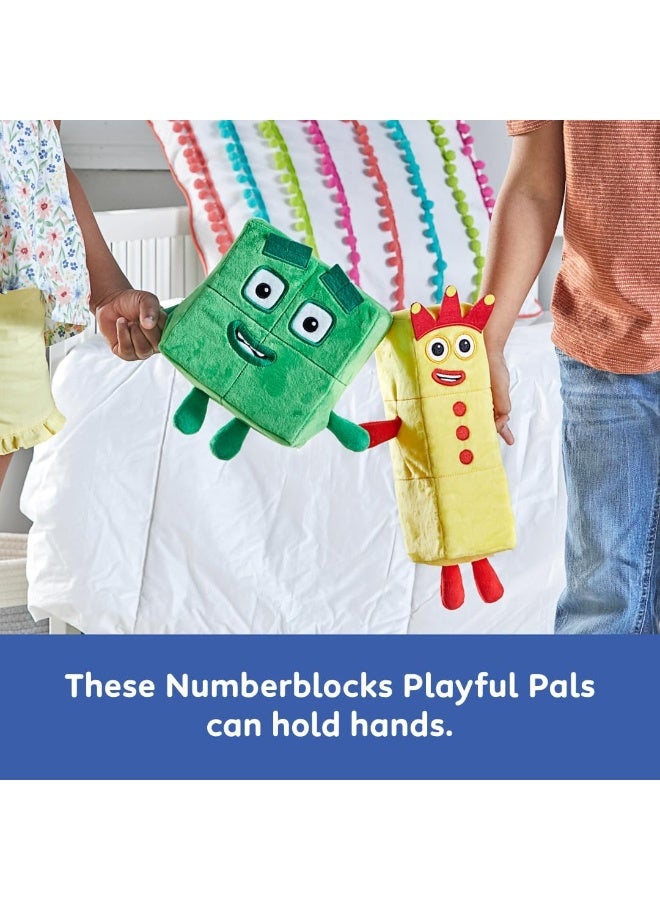 Learning Resources Numberblocks Three And Four Playful Pals 2-Piece Set, Multi-Color Plush for Age 1.5 years - Image 5