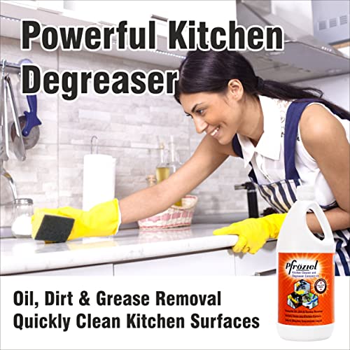 Pfroziel kitchen Cleaner Liquid (1 Liter) I Removes tough grease/oil/stain I Antibacterial I Cleans Kitchen Slabs, tiles, floor, marble I Non Flammable - Image 2