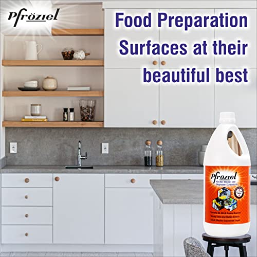Pfroziel kitchen Cleaner Liquid (1 Liter) I Removes tough grease/oil/stain I Antibacterial I Cleans Kitchen Slabs, tiles, floor, marble I Non Flammable - Image 4