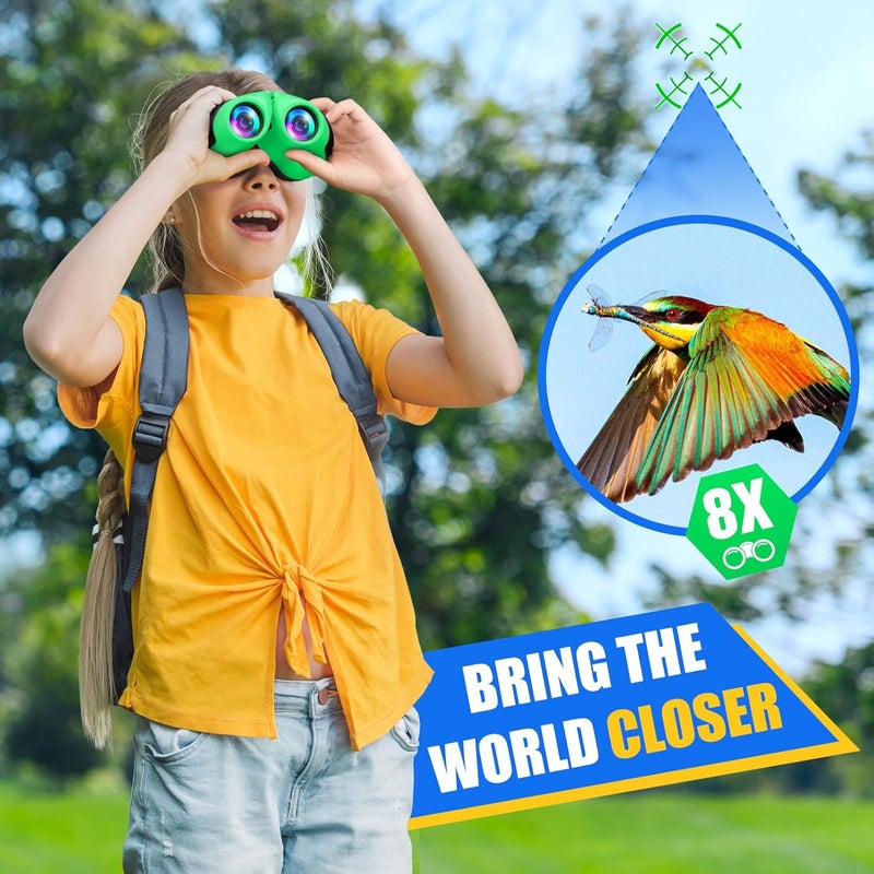 LET'SGO LET'S GO! Binocular for Kids, Compact High Resolution Shockproof Binoculars - Image 3