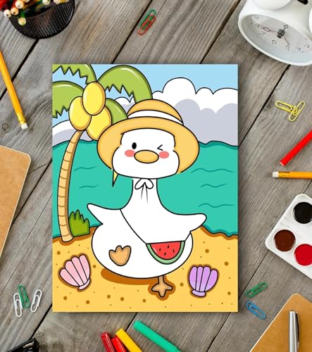 Aosemili 12Pcs Predrawn Canvas for Painting 8x10inch Pre Drawn Bulk Canvas to Paint for Adults Family Activities- Large Stretched Predrawn Art Canvases with Design Picture to Paint for Starters - Image 5