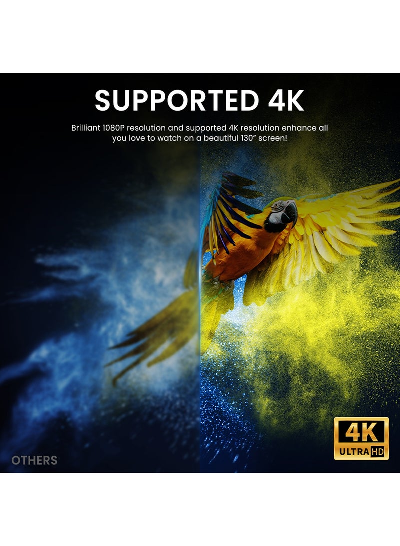 مي فازا بروجيكتور LCD HD - الأصلي 1080P - دعم 4K ، 8K - 200ANSI Lumen - التركيز التلقائي - أندرويد 13 - بروجيكتور فيلم مع واي فاي 5G وبلوتوث - مسرح منزلي متنقل - متوافق مع أندرويد / iOS / ويندوز / عصا التلفزيون / HDMI / USB / وحدة تحكم اللعبة - Image 4