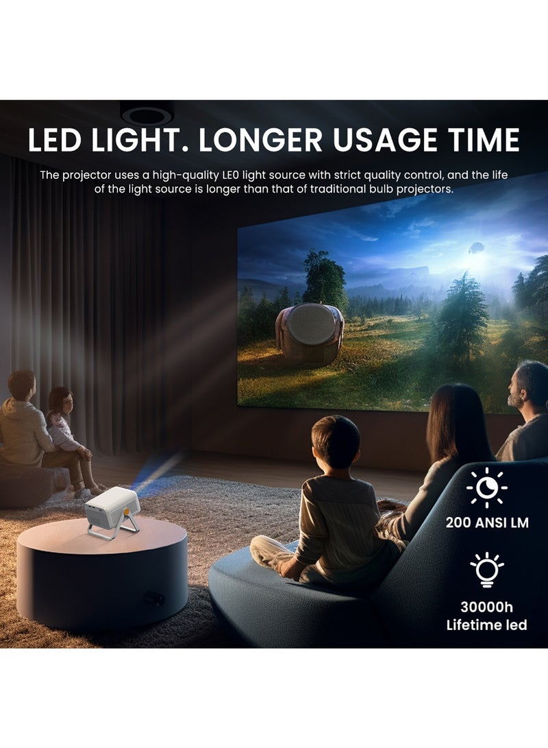 مي فازا بروجيكتور LCD HD - الأصلي 1080P - دعم 4K ، 8K - 200ANSI Lumen - التركيز التلقائي - أندرويد 13 - بروجيكتور فيلم مع واي فاي 5G وبلوتوث - مسرح منزلي متنقل - متوافق مع أندرويد / iOS / ويندوز / عصا التلفزيون / HDMI / USB / وحدة تحكم اللعبة - Image 3