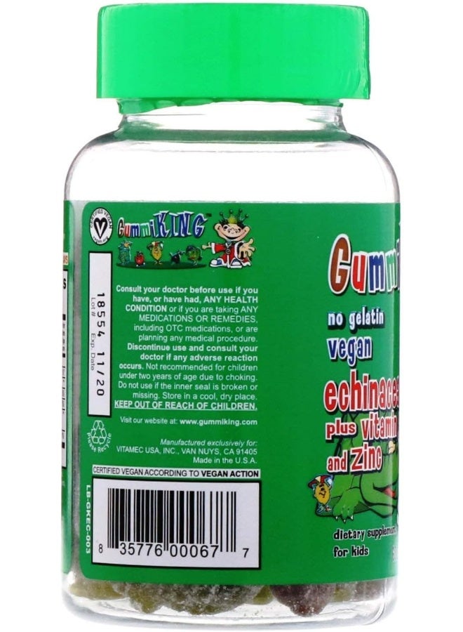 GummiKing Echinacea 50 Mg, Plus Vitamin C 30 Mg, And Zinc 5 Mg, For Kids, 60 Gummies  - Image 5