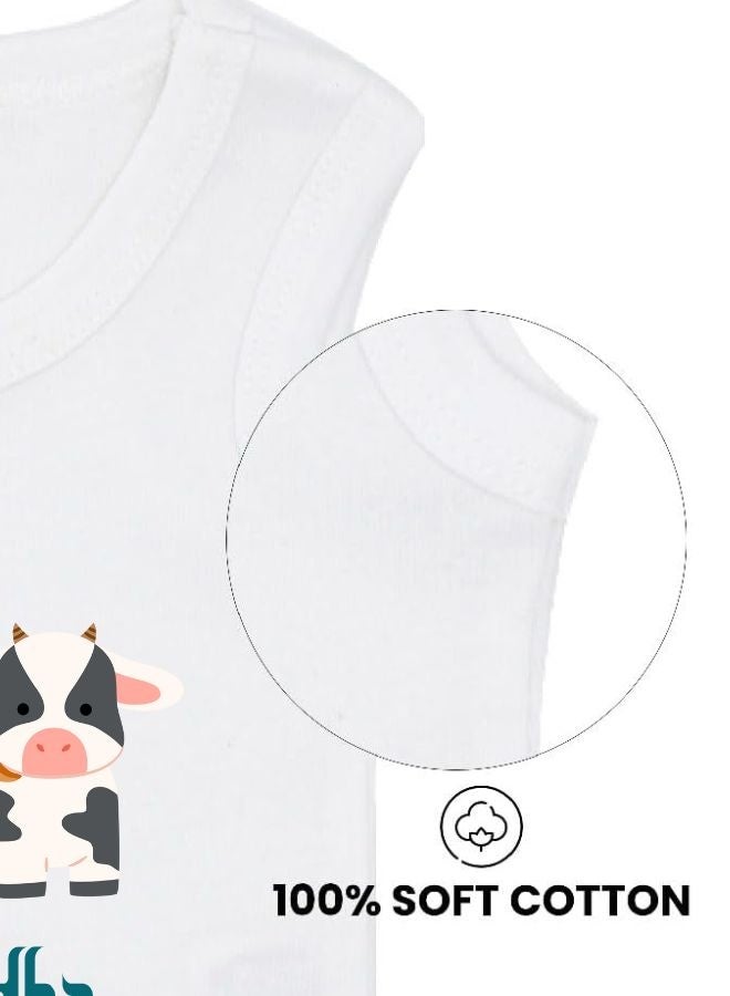 PRINTSHOP4ME Baby Bodysuits Newborn Eid Romper Sleeveless Envelope Neck Outfit Romper Bakra Eid Romper Eid-Al-Adha Mubarak With Family  - Image 3