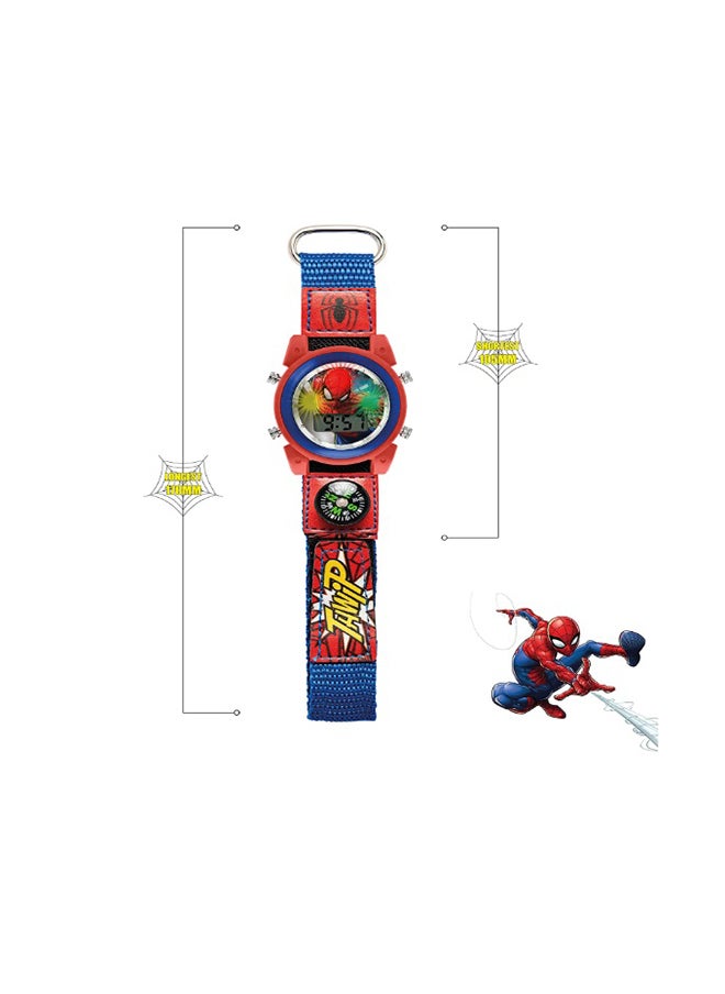 Disney - Boy's Digital Round Shape Fabric Wrist Watch SPD4586 - 37 Mm - Image 1