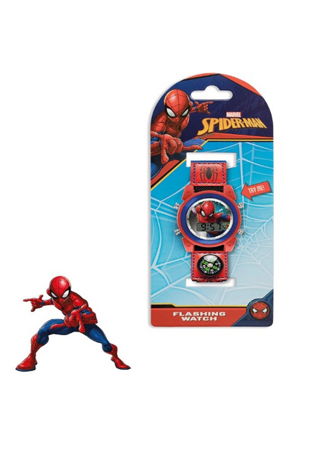 Disney - Boy's Digital Round Shape Fabric Wrist Watch SPD4586 - 37 Mm - Image 1