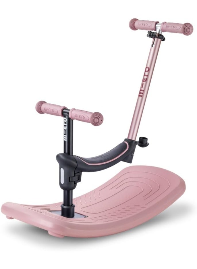 Micro Mini Micro Deluxe Rock & Go LED Dusty Rose | Deluxe Rock Scooter for Kids | Kids Scooter Deluxe Rock | Rock & Go LED Scooter - Image 1