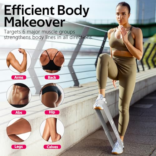 WALITO Fabric Resistance Bands for Working Out - Booty Bands for Legs -Glutes Training for Women and Men - Exercise Bands for Squats, Yoga, Physical Therapy -Home Gym Fitness - Image 4