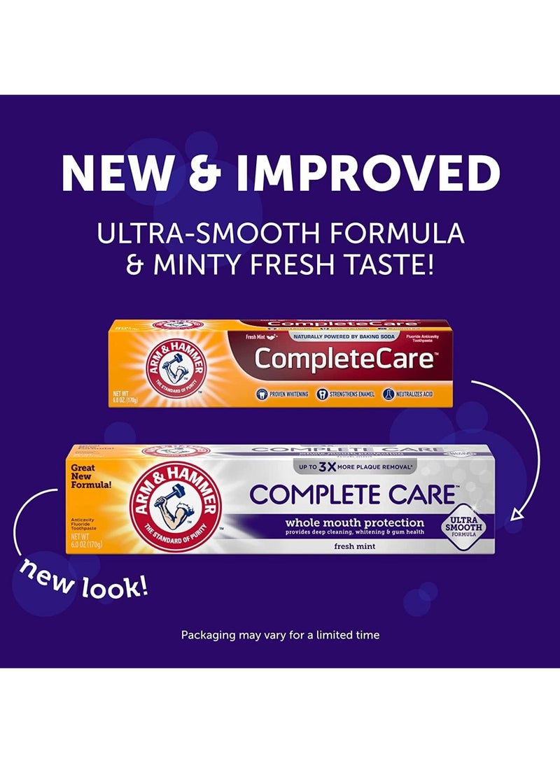 Arm & Hammer Complete Care Fluoride Anticavity Toothpaste, Fresh Mint 6 oz - Image 3