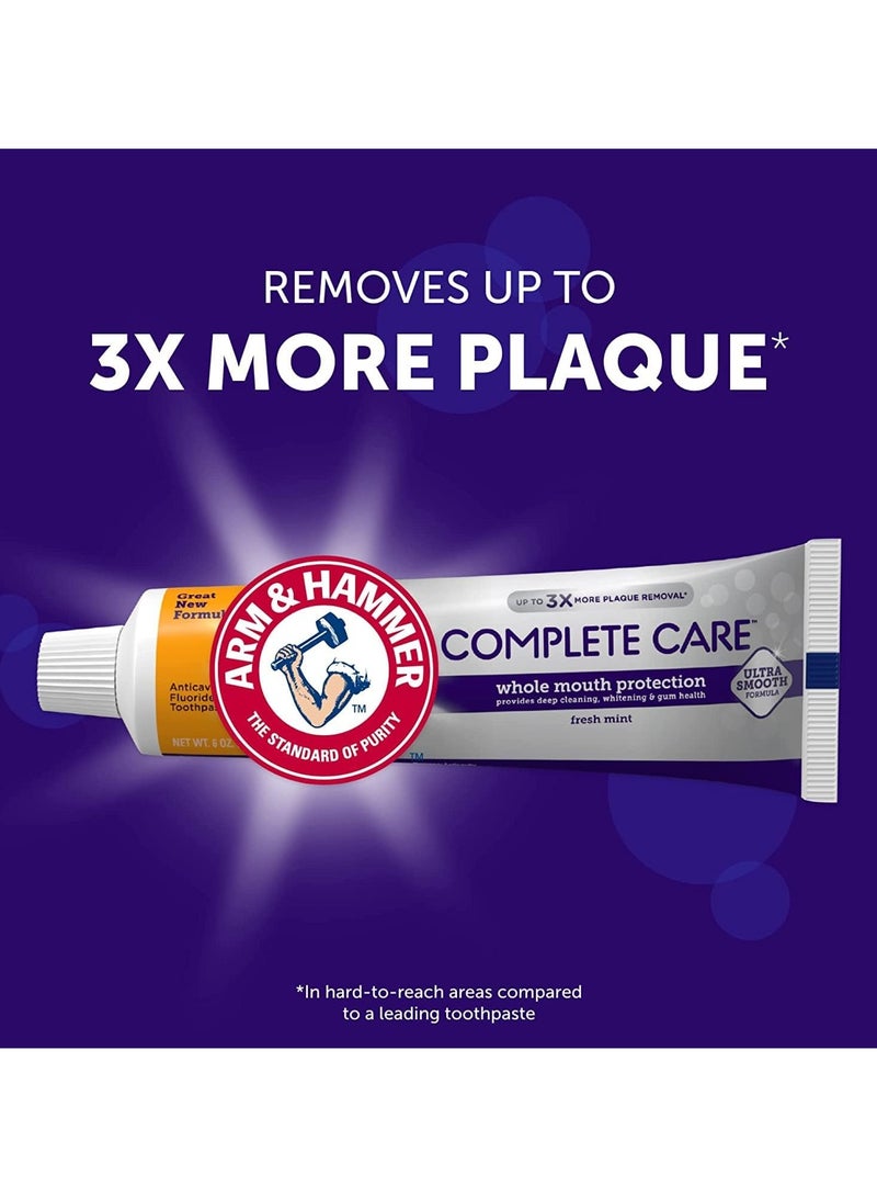 Arm & Hammer Complete Care Fluoride Anticavity Toothpaste, Fresh Mint 6 oz - Image 4