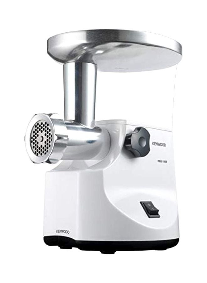 KENWOOD Electric Meat Grinder 1500W 1500 W MG470 White/Silver - Image 1