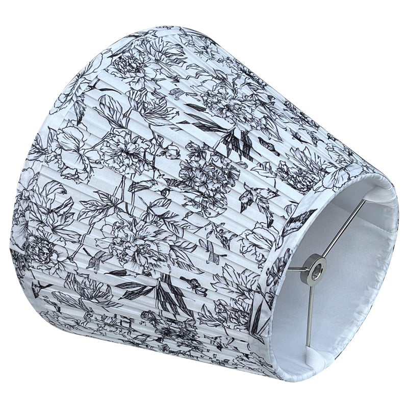 TooToo Star TOOTO STAR Small Pleated Lamp Shade, 6x10x7.5inch Print Lamp Shade for Table Lamps, Floor Lamps and Pendant Lamps (Spider Fitter) - Image 3