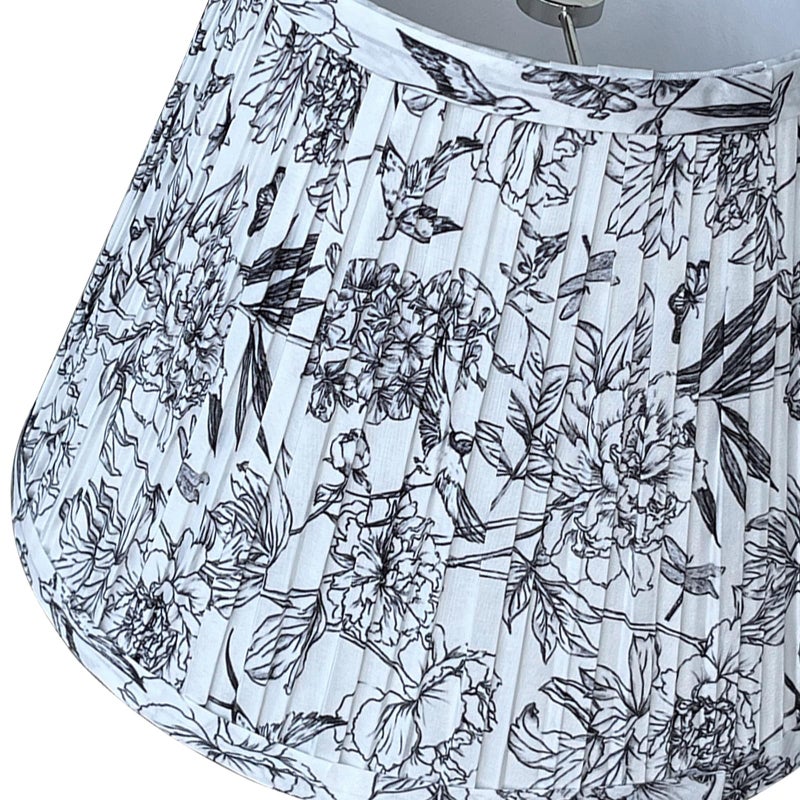 TooToo Star TOOTO STAR Small Pleated Lamp Shade, 6x10x7.5inch Print Lamp Shade for Table Lamps, Floor Lamps and Pendant Lamps (Spider Fitter) - Image 4