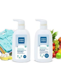 mee mee Anti Bacterial Baby Liquid Cleanser (Detergent Bottle + Liquid Cleanser300Ml) Combo(Pack Of Two)  - Image 1