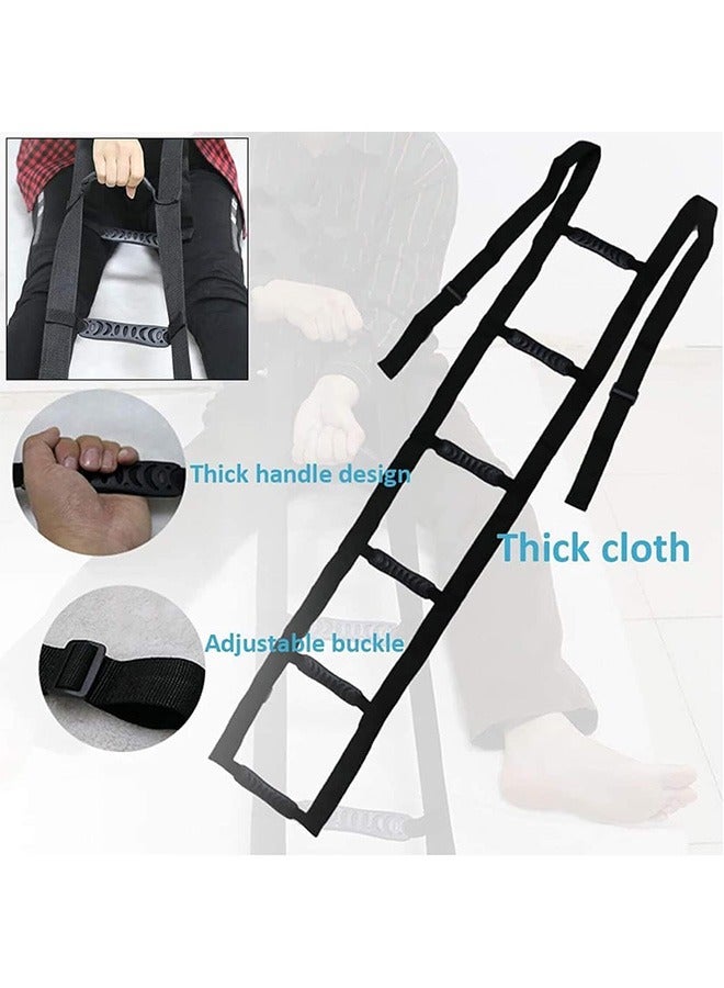 Bed Ladder Assist Pull Up Assist Device With Handle Strap Rope Ladder Caddie Helper Sitting Sit Up Hoist For Elderly Senior Injury Recovery Patient Pregnant Handicap Padded Hand Grip - Image 2