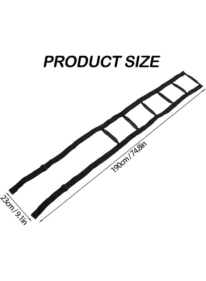 Bed Ladder Assist Pull Up Assist Device With Handle Strap Rope Ladder Caddie Helper Sitting Sit Up Hoist For Elderly Senior Injury Recovery Patient Pregnant Handicap Padded Hand Grip - Image 4