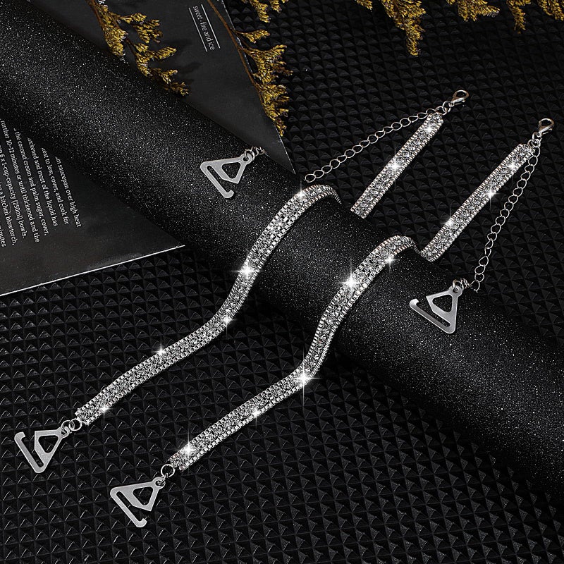 Aysatogc 1Pair Rhinestone Bra Straps, Rhinestones Bra Shoulder Chain for Wedding Prom Crystal Underwear Chain Bridal Wedding Dress Bra Shoulder Chains for Women Dress Accessories Jewelry - Image 5