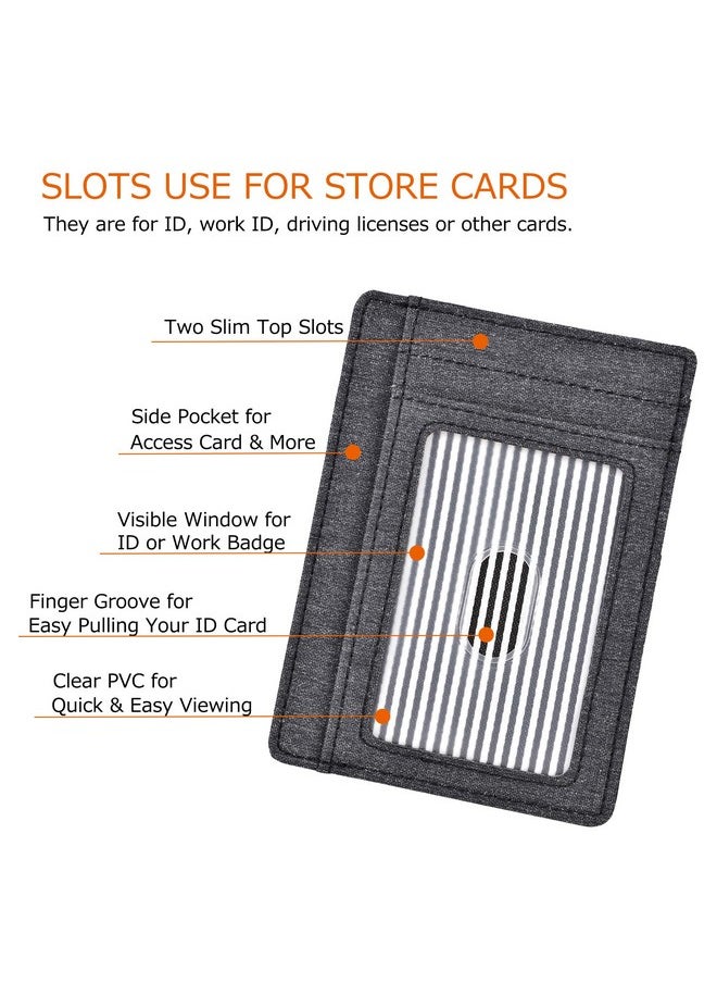 kinzd - Minimalist Mens Wallet Rfid Front Pocket Wallet Secure Thin Credit Card Holder (A5 Waterproof Leather Coffee) - Image 1