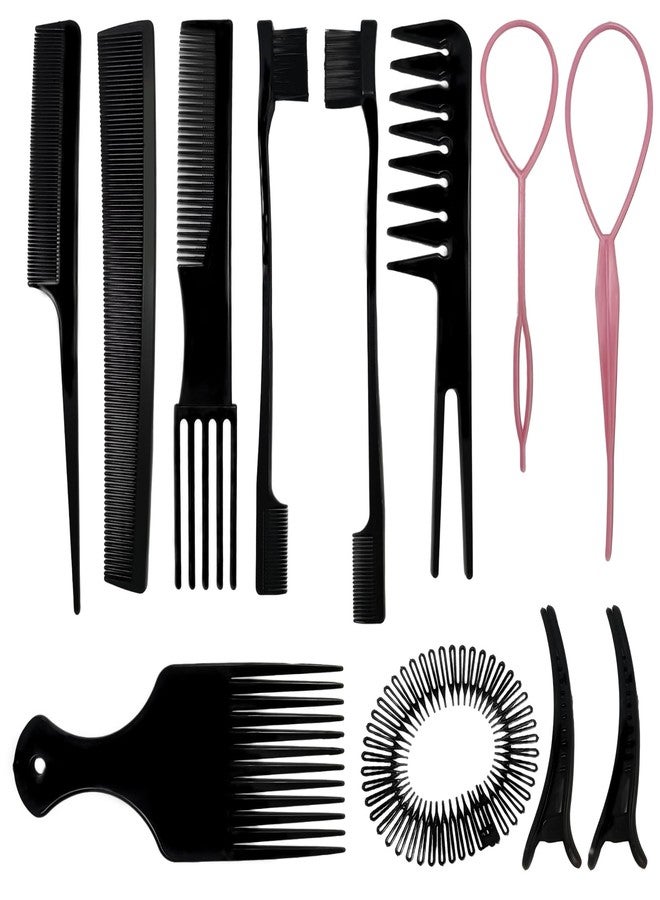 1st Choice 12 Pieces Hair Styling Comb Set Professional Styling Comb Set - Image 1